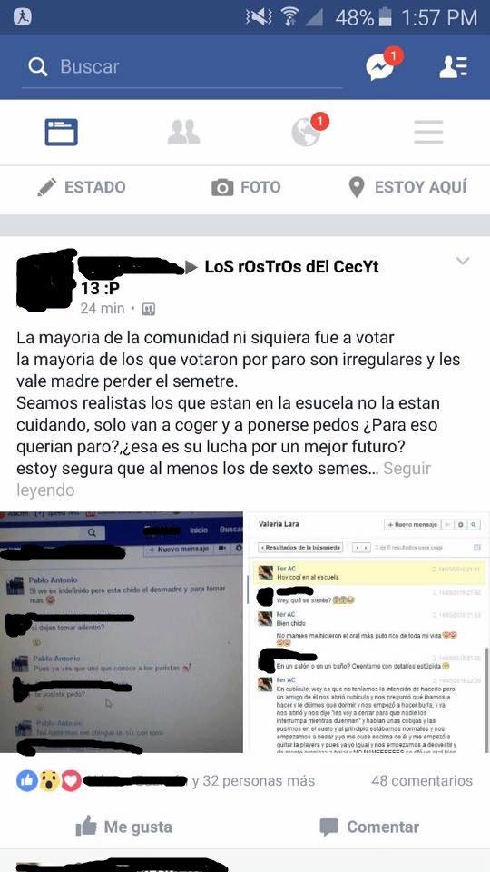 CECYT13's tweet photo. AQUÍ LA MUESTRA DE LO QUE HACEN LOS RAPISTAS, ¿ESTO ES BUSCAR EDUCACIÓN DE CALIDAD? RT #TodosSomosPolitecnico https://t.co/TvWUq0a8MX