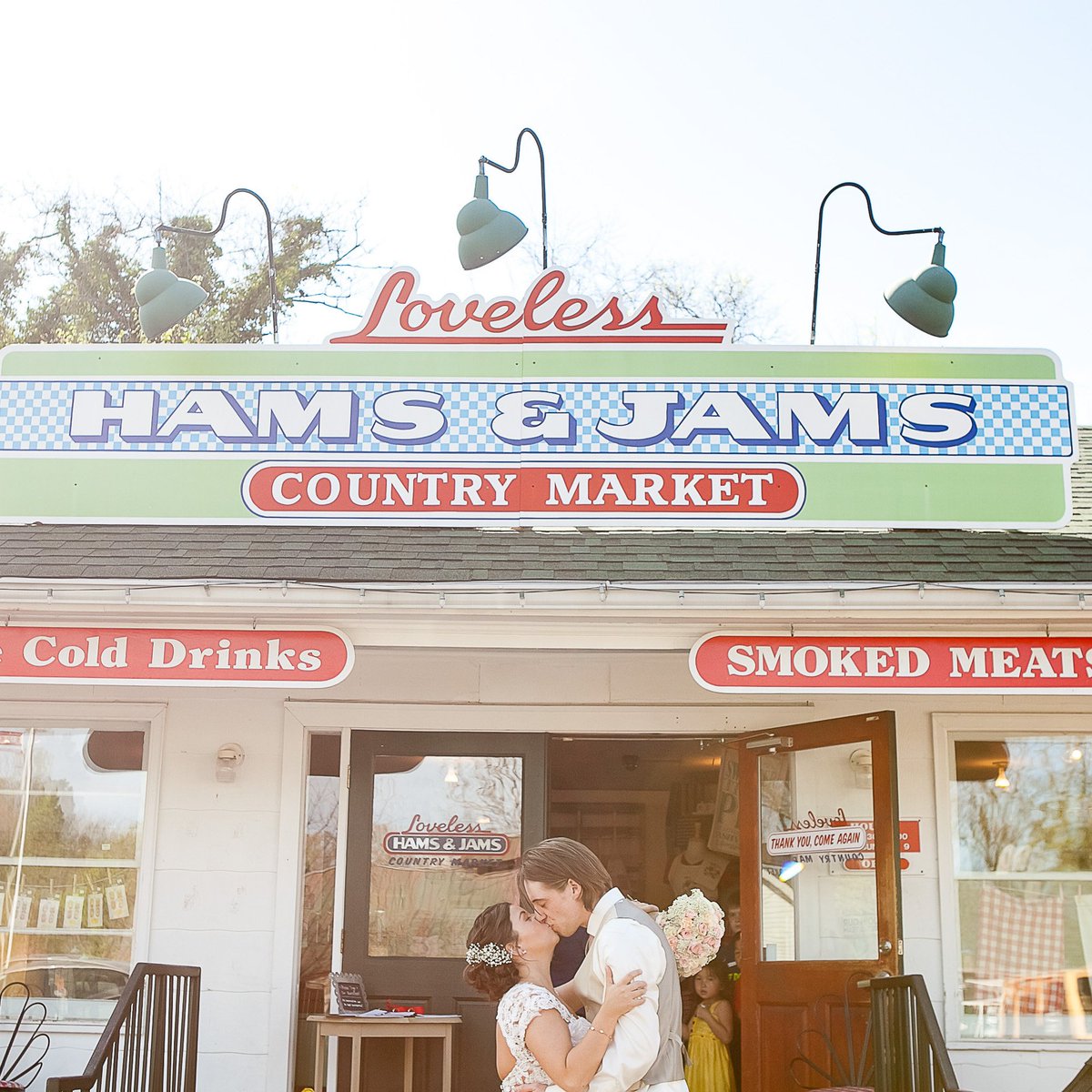 The iconic <a href="/LovelessCafe/">Loveless Cafe</a>! Let me just tell you that the food for this wedding was spectacular. #SouthernFood