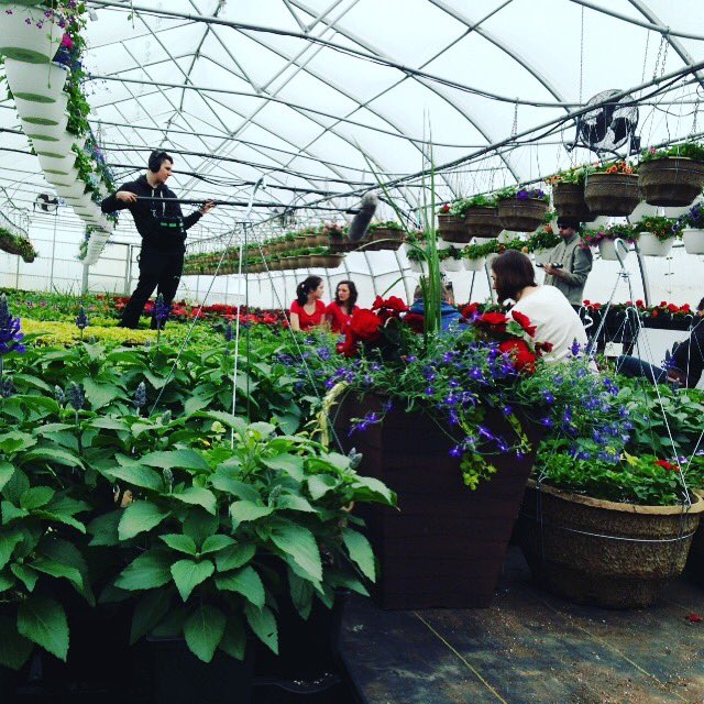 A lovely springy set on day 3 of filming #1KWAVEATLANTIC