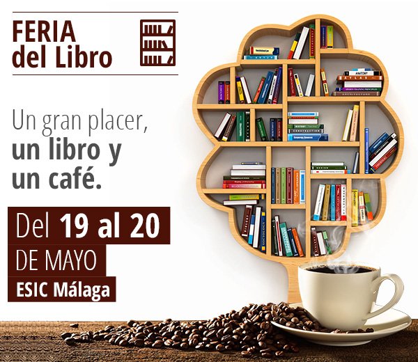 ESICMalaga's tweet photo. La explanada de @ESICMalaga en el @PTAMalaga acoge la #FeriadelLibro. Por si buscas referencias a buenos precios... https://t.co/0wWodnGfNl