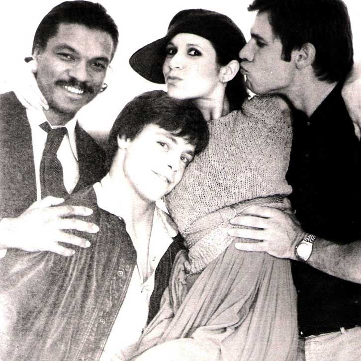 StarWarsOnSet's tweet photo. What's it called when Billy Dee imposes on #Marcarrison?  @hamillhimself #Carrison #starwars #starwarsonset https://t.co/Bcw5Iy2hzN