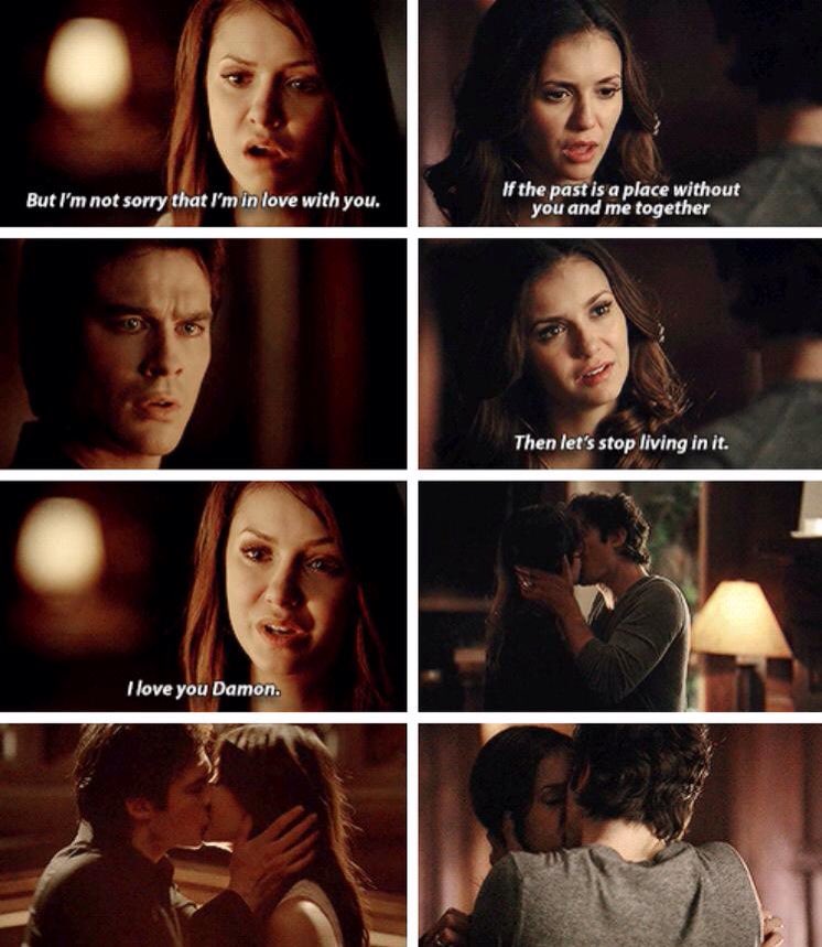 AiaDEdreamer's tweet photo. I love Elena's speeches that leave Damon speechless and that are then followed by passionate kissing https://t.co/8m7qxfWUr0