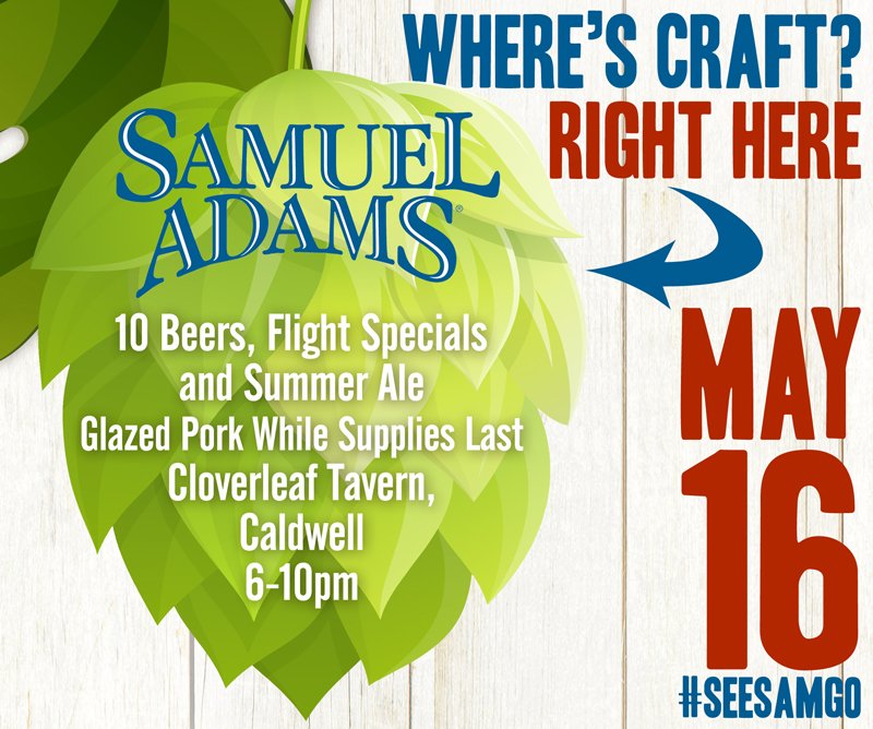 PeerlessBev's tweet photo. #cheersNJ @cloverleafinfo @SamuelAdamsBeer Kick off #ACBW2016 Craft beer, cheers and Monday happiness. #seesamgo https://t.co/Pk0yFrUkgh