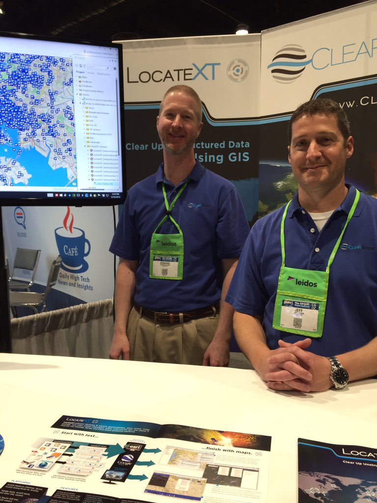 Can places mentioned in tweets be mapped? You bet @ClearTerra Booth 222 #ArcGIS #GEOINT2016