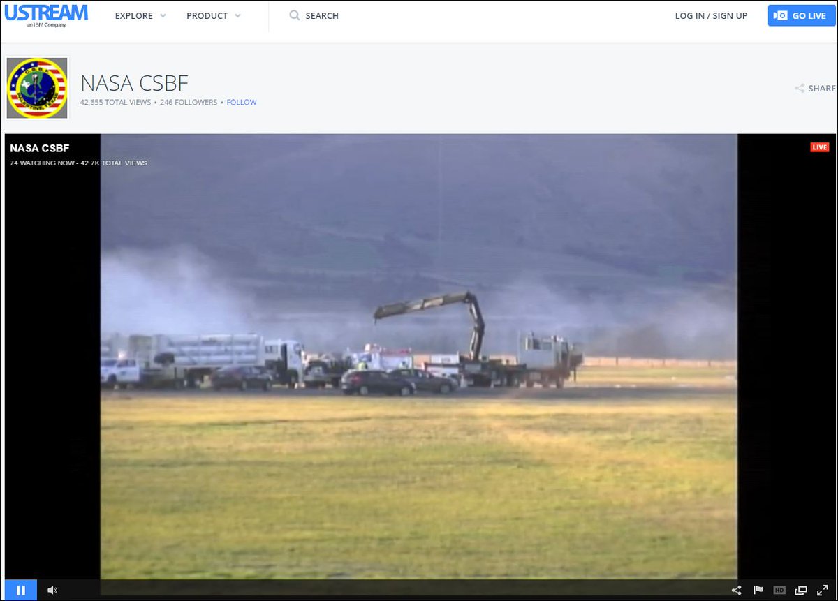 NASAWallops's tweet photo. Watch LIVE close-up of #SuperBalloon launch preparations in #Wanaka, NZ! Planning 7pm EDT take-off! @NASAGoddard https://t.co/QLGj0VEsEJ