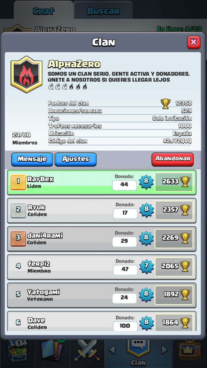 Exiliums_Coc's tweet photo. animaos y uníos a nuestro clan, buscamos gente activos y donadores con ganas de subir copas💪💪💪 https://t.co/JbpKJUSLcr