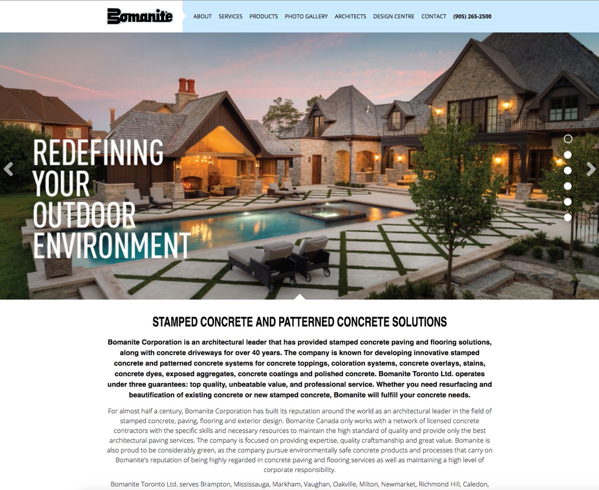 BomaniteToronto's tweet photo. Have you seen our website? Visit bomanite.ca #Concrete #StampedConcrete #PatternConcrete #Driveways #Vaughan https://t.co/gwNDhYDpzp