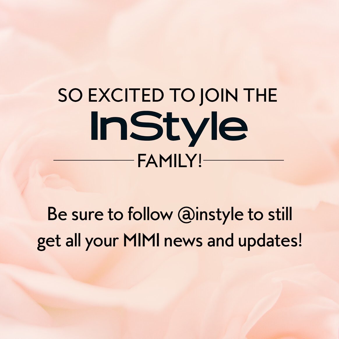 Same MIMI, new home. Follow us at <a href="/InStyle/">InStyle</a> to get all your MIMI beauty news!