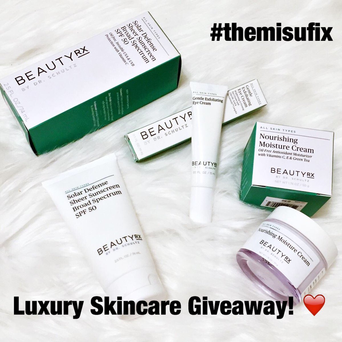 themisufix's tweet photo. Luxury Skincare Giveaway @BeautyRxSkin ! Enter on our insta @themisufix Click for details https://t.co/1BLTIiJ8kg https://t.co/st8Lo0gI04