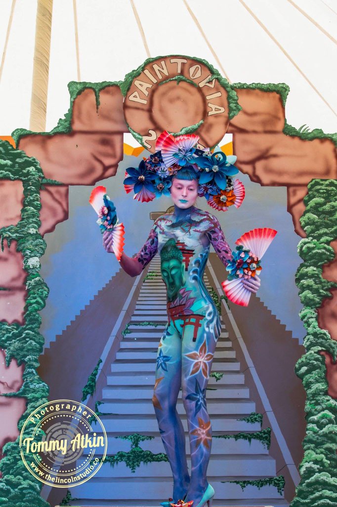 dumonsta's tweet photo. Amazing time @Paintopia festival! I won 3rd in solo bodypainter of the year and 1st in pro/apprentice!! Wahoo!! :) https://t.co/UrmGOOheEU