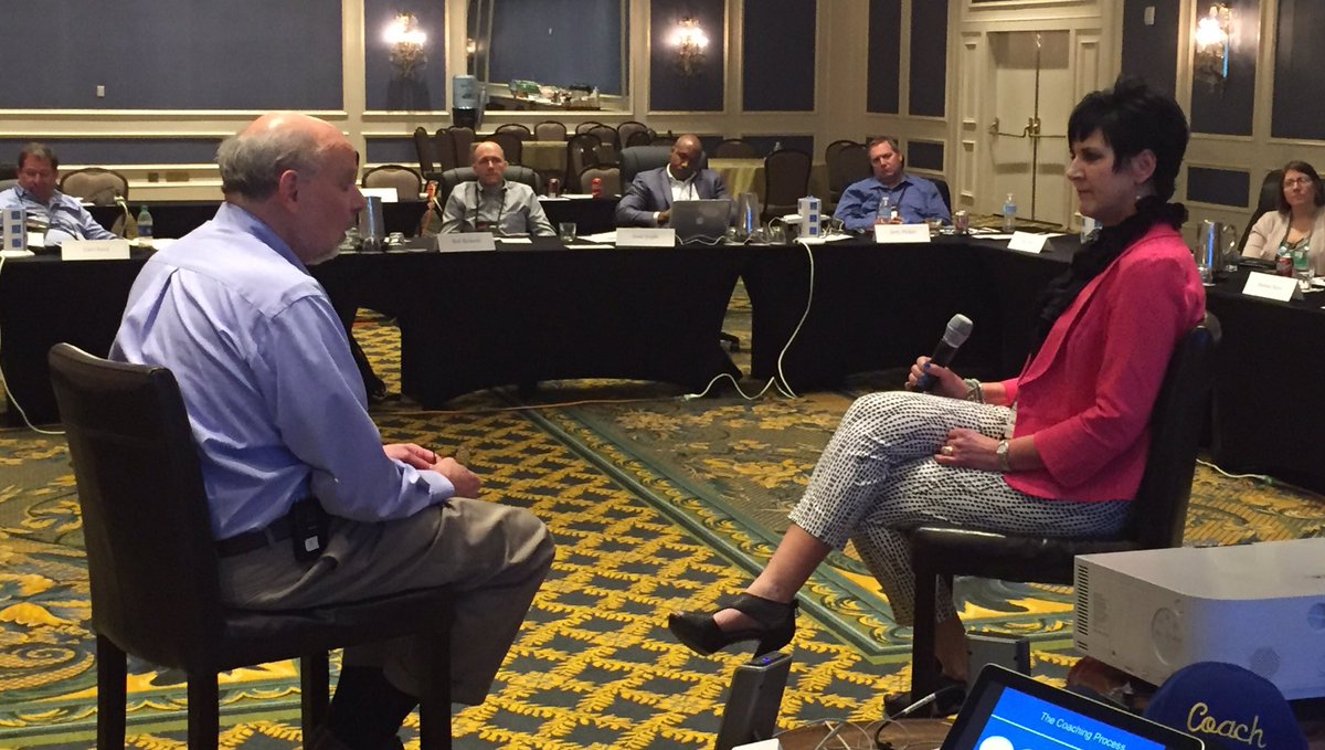 phil_mccul's tweet photo. John Kaman of Whitewater Consulting demonstrating a "Coaching" session at  #COMMONS16, Exec Conf. #IBMi https://t.co/d1BgDRCkaR