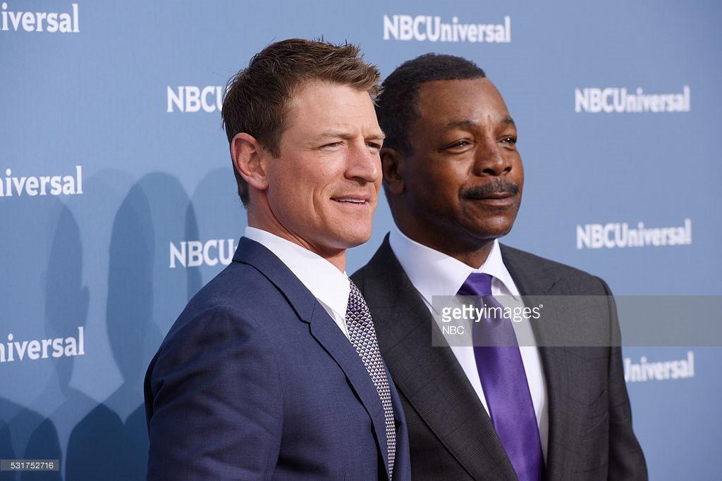 ChicagoJARG's tweet photo. .@philipwinchestr &amp; @TheCarlWeathers at the 2016 NBCUniversal Upfront in New York City on Monday, May 16, 2016. https://t.co/roWSh9ptOv