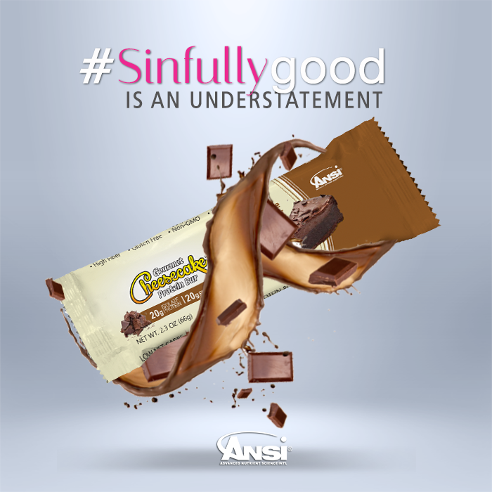 ANSINutrition's tweet photo. Gourmet Cheesecake Protein Bar...America's Cleanest Protein Bar! #Sinfullygood #ANSINutrition https://t.co/NMYkZrYM4T