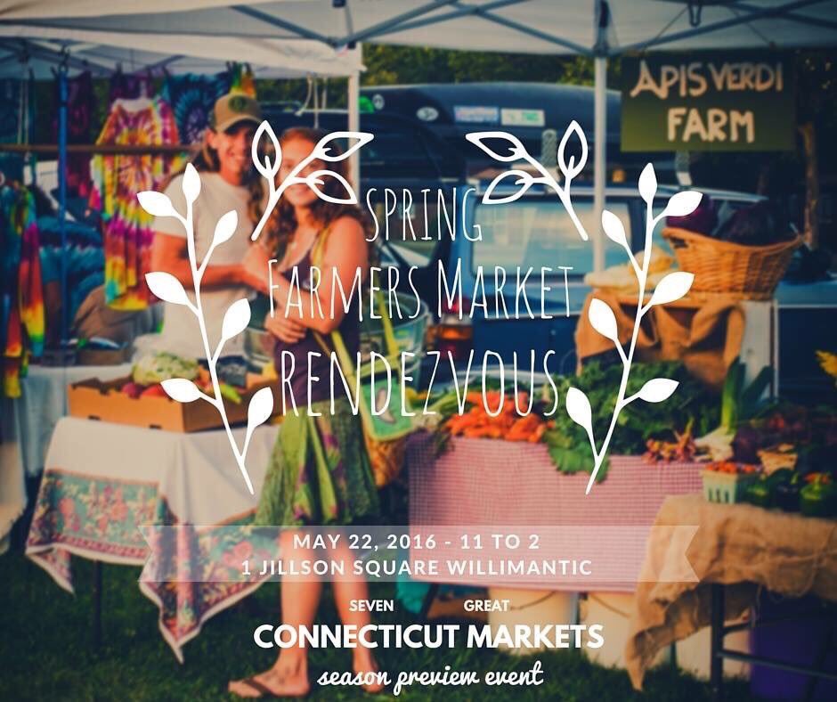 VisitEasternCT's tweet photo. 50+ vendors. One GIANT market! Spring #FarmersMarket Rendezvous. May 22. Willimantic. https://t.co/EC5oDgqKQK https://t.co/4pC2Hn5CPm