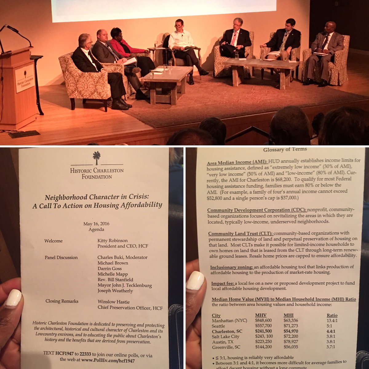 pinkmoon4acause's tweet photo. @historiccharlestonfoundation host informational talk w/ industry panelist discussing affordable housing in #CHS. https://t.co/d5QwAL4eBN
