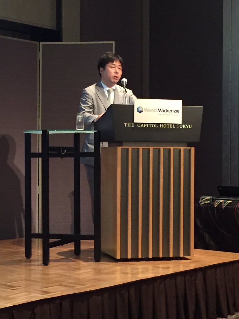 WMNTomnay's tweet photo. @WoodMackenzie @lng forum in Tokyo today.Hirohide Hirai, DG at METI with informative keynote on Japan energy policy. https://t.co/xhPUOSxgjI
