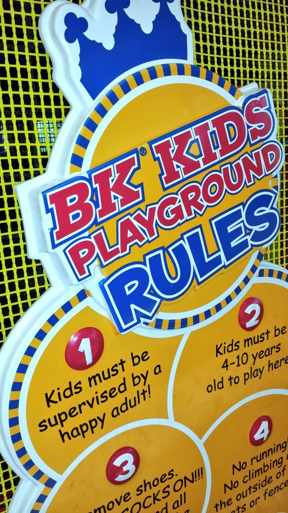MaglioJen's tweet photo. Only happy adults can supervise there kids. BK has no place for melancholy parents. #BKrules https://t.co/syB1VKuGai