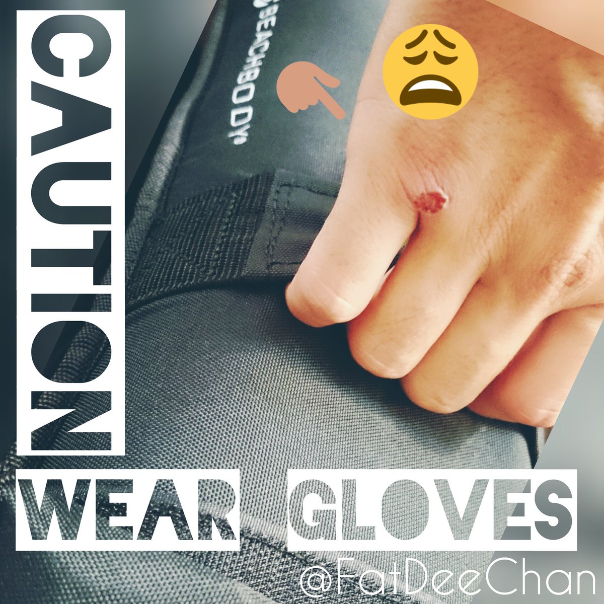 FatDeeChan's tweet photo. When using the optional sandbag... #GLOVES
#workouthard #workoutsafe #sandbag #themoreyouknow
 @22HardCorps https://t.co/kKFxaDT4Nb