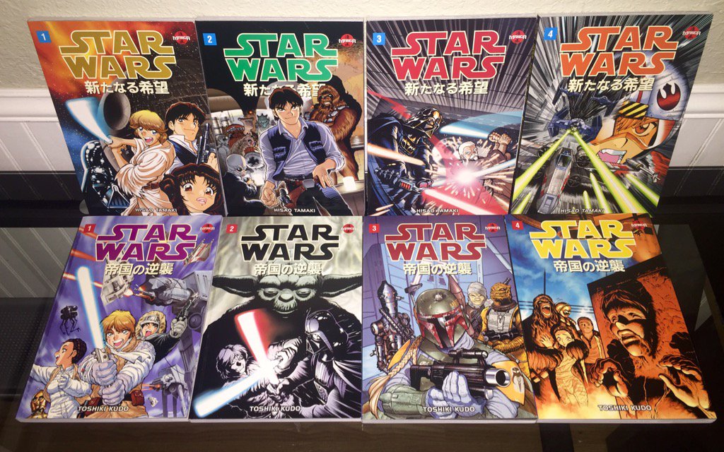 AaronMeyers's tweet photo. I didn't know these existed till today when I found them in the collection I bought. Star Wars manga. Wicked rad. https://t.co/NIMlny0r8q