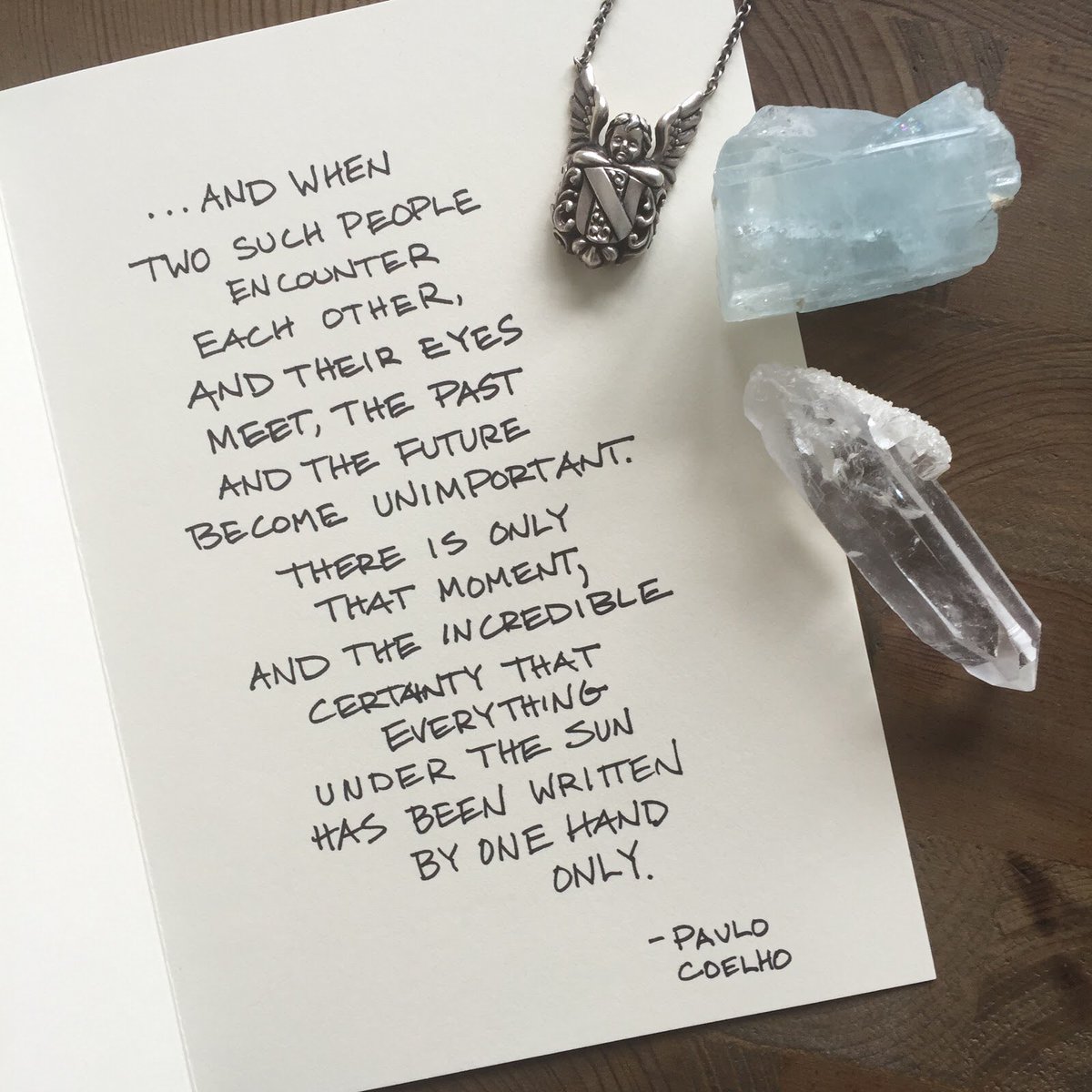 AngelsEmeralds's tweet image. And their eyes meet, the past and the future become unimportant. There is only that moment. #quotes