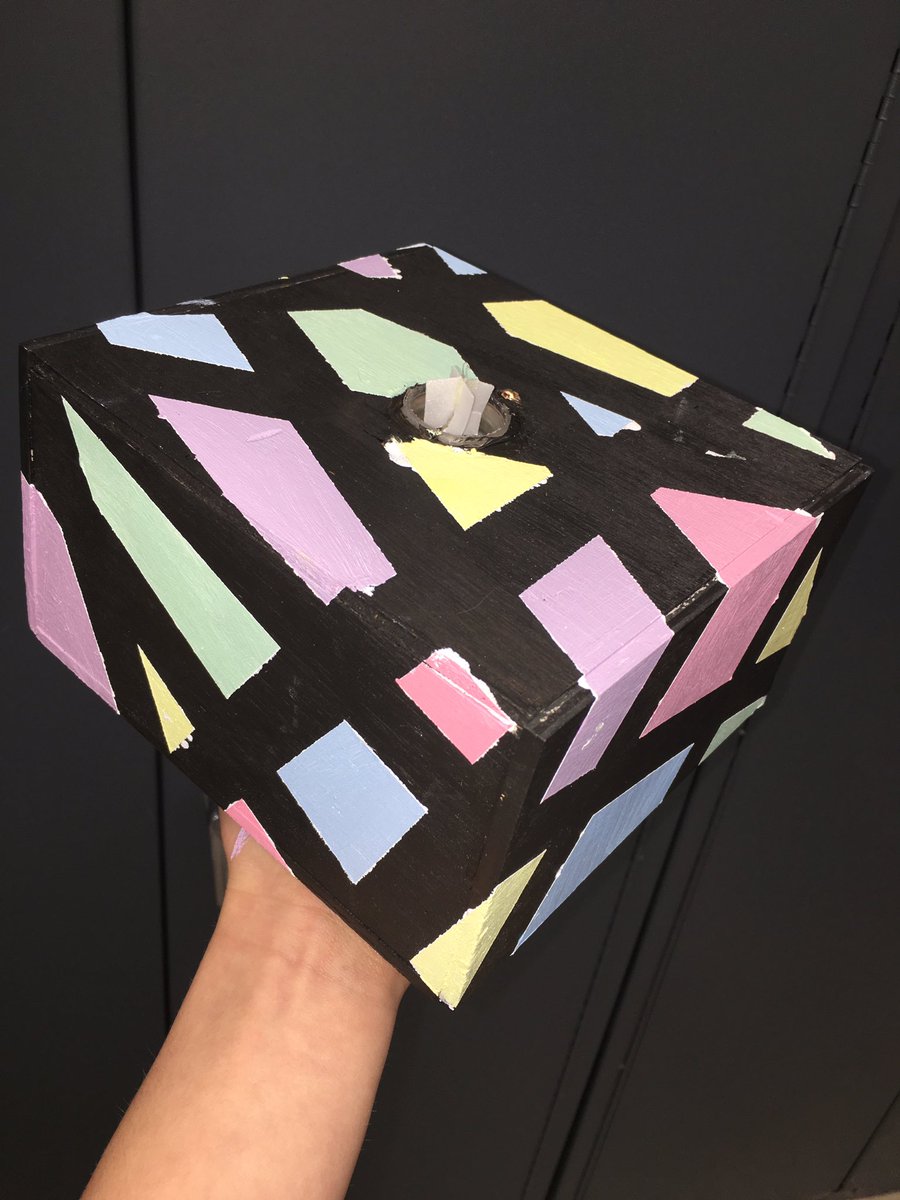 katergregory1's tweet photo. besides some touch ups, I finished painting the base for my tornado lamp! I like how it turned out :) #pltw #stemlc https://t.co/qyRMDES7Df