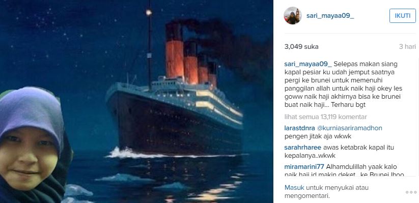 Masih inget traveler yang satu ini ga commenters? Idola mimin ni. Keren! :)