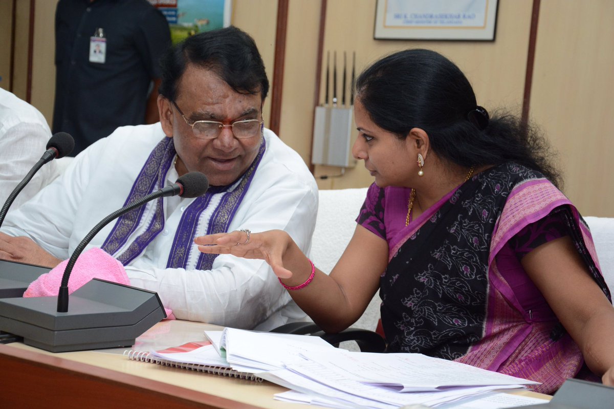 RaoKavitha's tweet photo. Reviewing Telanganaku Haritha Haram. Greencover &amp; Ecological balance is our lifeline. https://t.co/oE53LJQuYC