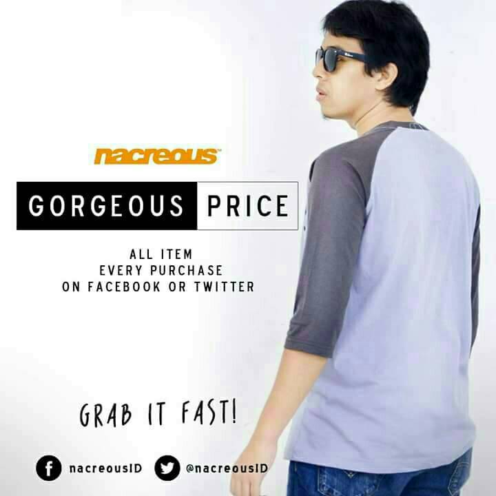Dapatkan Harga Cakep! Setiap pembelanjaan lewat official facebook dan twitter nacreous. FREE ONGKIR!