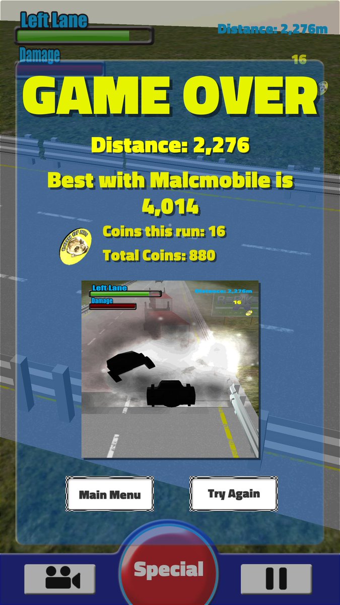 RebakenEnt's tweet photo. My phone plays my new app better than my computer. Sigh. #gamedev #needcomputer #LeftLaneCamper https://t.co/uKKmAaHOGL