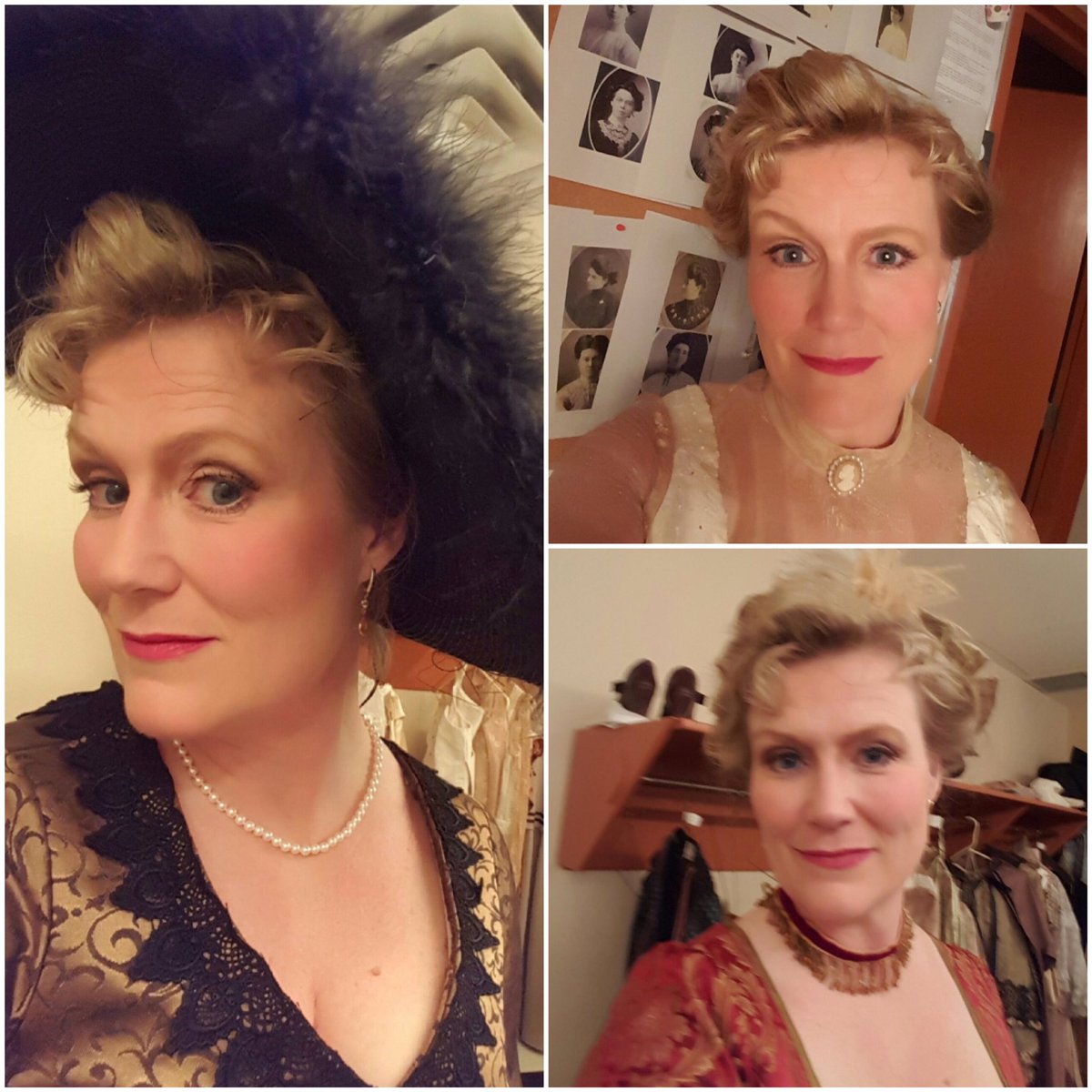 DryColdP's tweet photo. The many faces of Desiree the glamourous at #techdress! We open in 2 days! #DryColdALittleNightMusic #winnipeg 🎭 https://t.co/Z38jUtkrVg