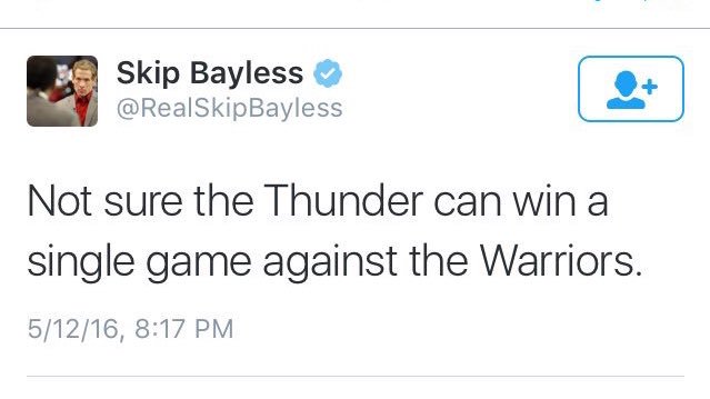SomeonesAnIdiot's tweet photo. Another day, another L for Skip Bayless

(via @maxschouweiler) https://t.co/6XRAorVDw5