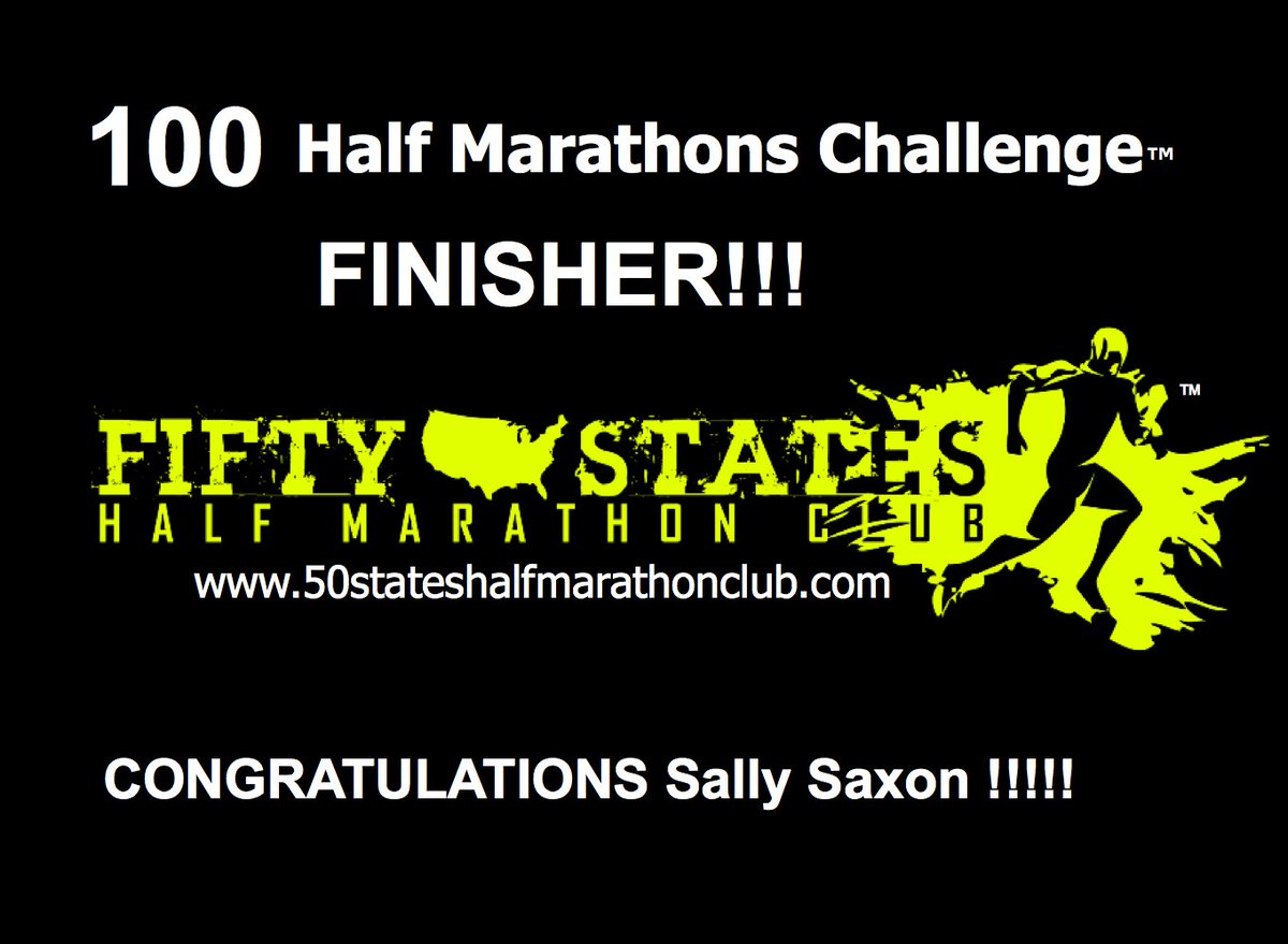FiftyStatesHALF's tweet photo. Congratz to Sally for finishing the 100 Half Marathons Challenge™ at #runningwiththecows #halfmarathon in #Kansas!!! https://t.co/W8frv3pYY1