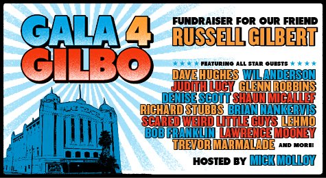 PalaisTheatre's tweet photo. On sale Mon 10am GALA 4 GILBO #RussellGilbert. All-star line-up supporting their friend TIX https://t.co/A3T3gxnPtG https://t.co/5GtrxV5bzh