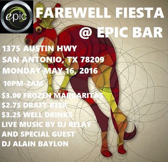 AfterBedtime's tweet photo. House beats on a Monday right now at q#EpicBar w/DJ @Abaylon &amp; #DJRelay 10-2am 
#SanAntonio #HouseMusic #Nightlife https://t.co/E5zgM1tPKf
