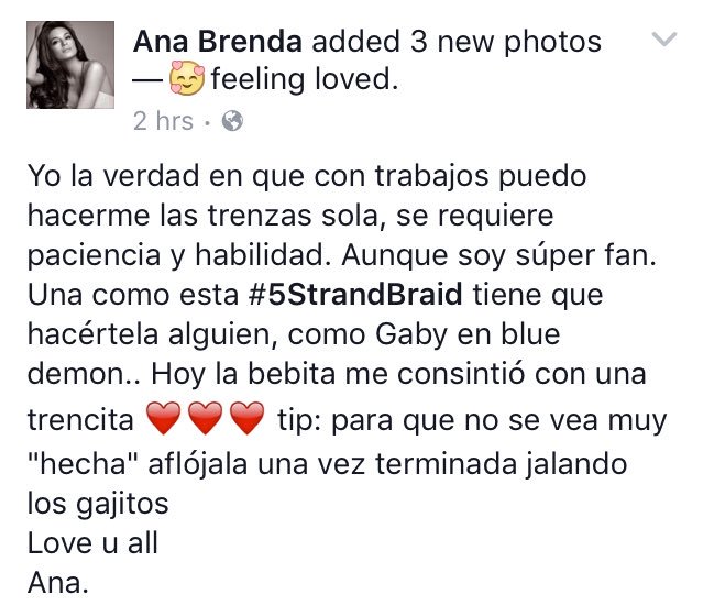 SalvajitasCI's tweet photo. Ana Brenda nos comparte a través de su página oficial https://t.co/LkNlFfy9I5
Tips para hacer una #5StrandBraid 😍 https://t.co/vbIlMzMs1h