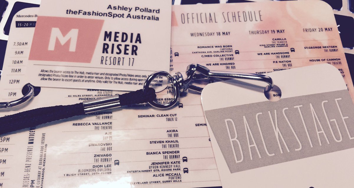 Filming at #MBFWA all week for <a href="/TFSAustralia/">The Fashion Spot AU</a>