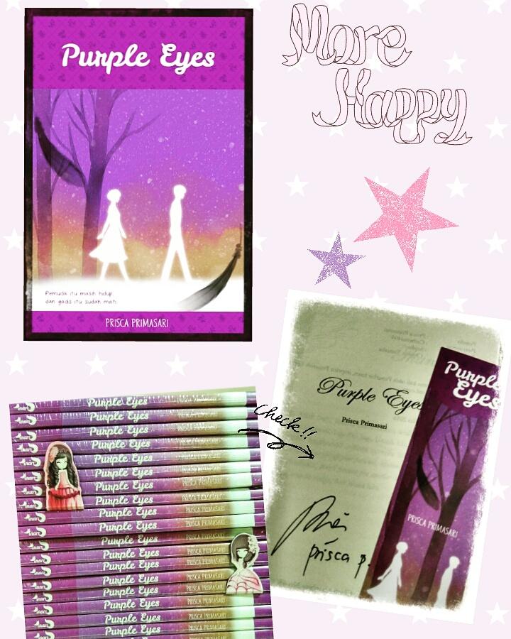 chick_beib's tweet photo. Signed PURPLE EYES by @priscaprimasari . Yeay! https://t.co/R339j4uGx6