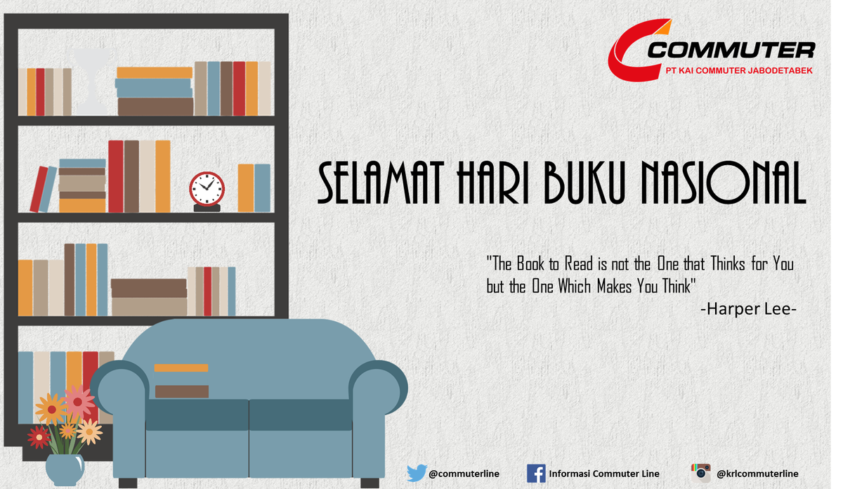 Buku adalah gerbang dunia menuju kesuksesan, mari bersama budayakan membaca. Selamat Hari Buku Nasional.