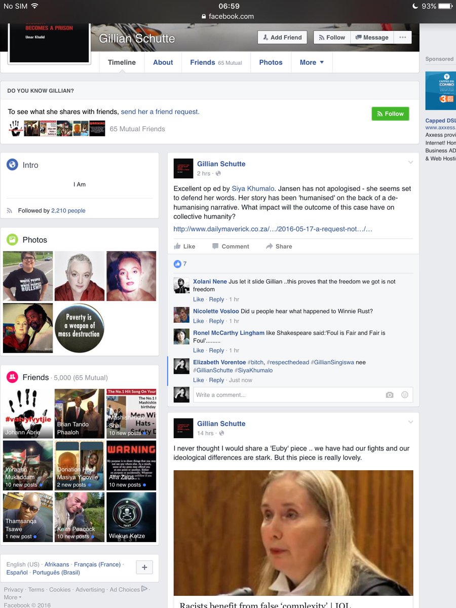 #bitch, #respecthedead #GillianSingiswa nee #GillianSchutte #SiyaKhumalo
dailymaverick.co.za/opinionista/20…