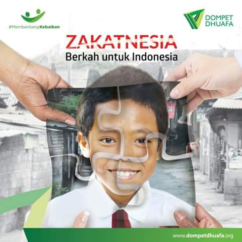 Mari bersama membangun Indonesia, dgn gerakan #Zakatnesia Berkah Untuk Indonesia