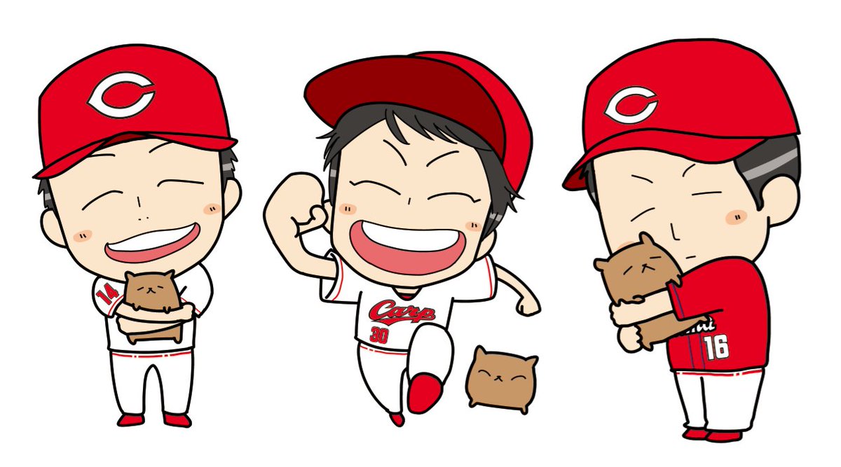 葱 Twitterren カープ絵更新しました 去年のズム展で描いたカープ絵 サイトにアップしましたー 16人います ギャラリー からどうぞ T Co Kgnzsmiknp