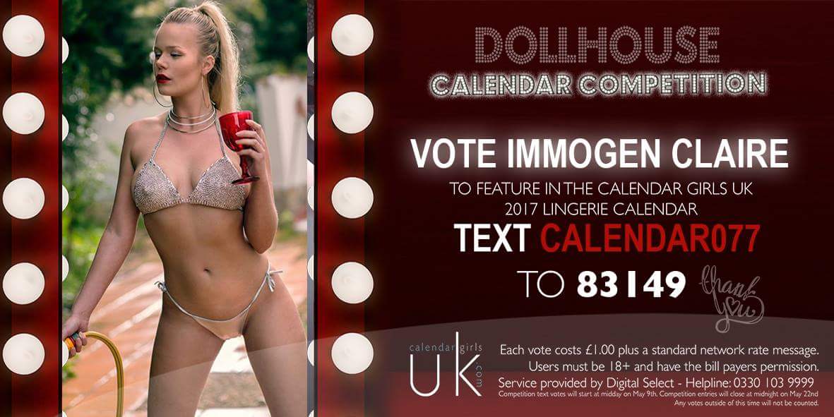 Keep voting guys I still need your votes!! I'm no.14 at the moment!  <a href="/Calendar_Girls_/">Calendar Girls UK</a> <a href="/dollhouse_photo/">DollHousePhotography</a>