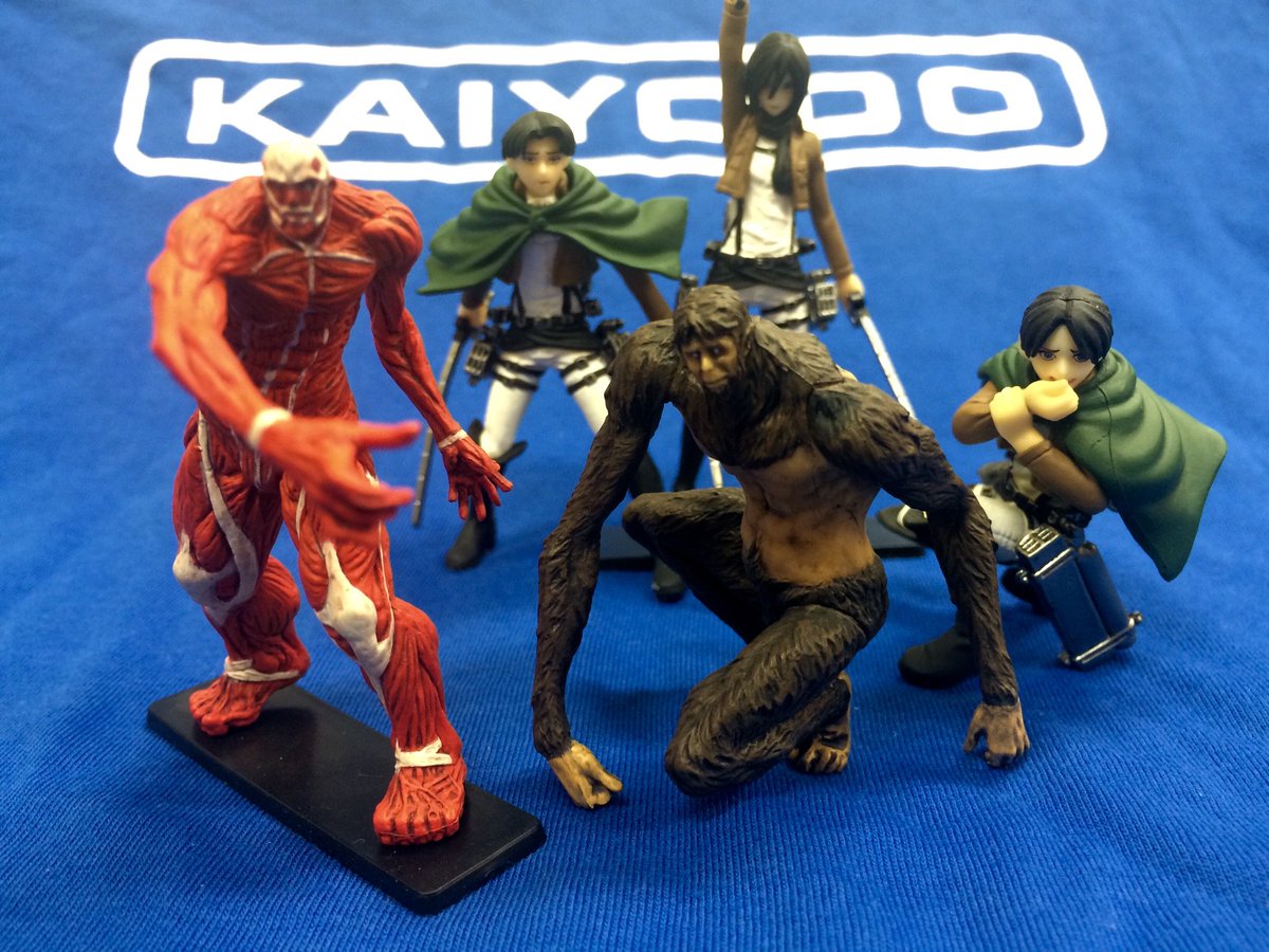 海洋堂ホビーロビー東京 秋葉原 カプセルone 進撃の巨人リアルフィギュアコレクション１ 再販分入荷しました 1回400円 どれが出るかはお楽しみ 海洋堂