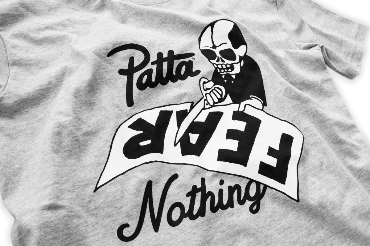 Patta_NL's tweet photo. Patta Feat Nothing T-shirt in Melange Grey and White, in store and online Friday May 20! #Patta #Fear #Summer2016 https://t.co/V0zms1jjQ4