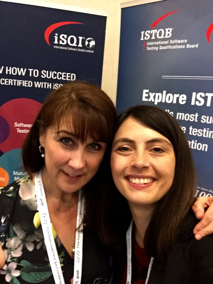 iSQICert's tweet photo. Meet Debbie and Sabrina at #NationalSoftwareTestingConference today and tomorrow #softwaretesting https://t.co/mXsQeWmWNN