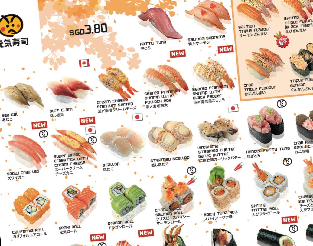 Genki Sushi SG on Twitter "Our new menu will be launched from tomorrow