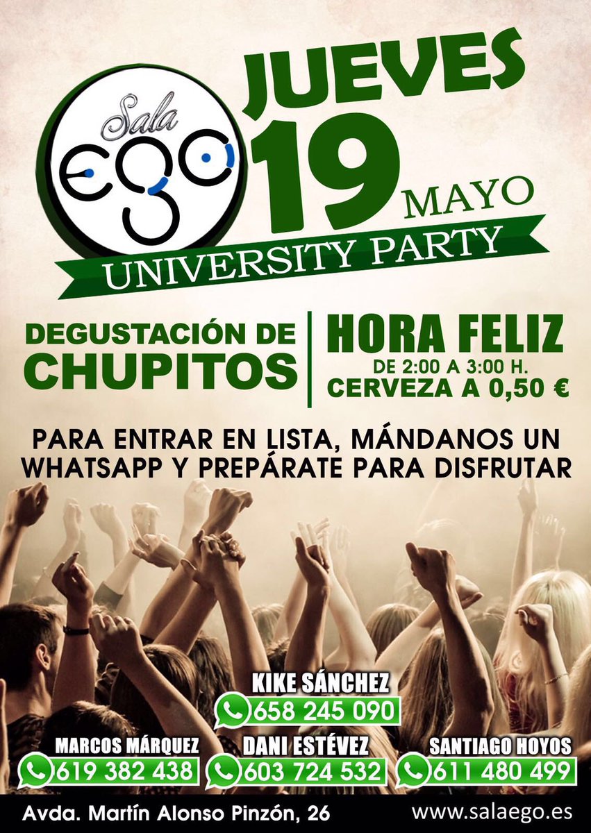 LISTAS ABIERTAS PARA ESTE JUEVES, SÍGUENOS Y RT PARA ENTRAR EN EL SORTEO DE UNA BOTELLA PARA ESTE JUEVES