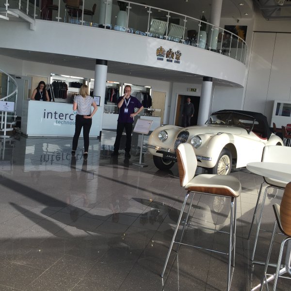 Intercity_UK's tweet photo. Fantastic venue for our #rethinktech event today @imerja #jaguar https://t.co/aD7JKDdOaN