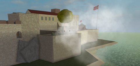 NorgeRBLX's tweet photo. HMKG salutes from Akershus Fortress for the 17. mai celebration https://t.co/YCCX8gqJS8