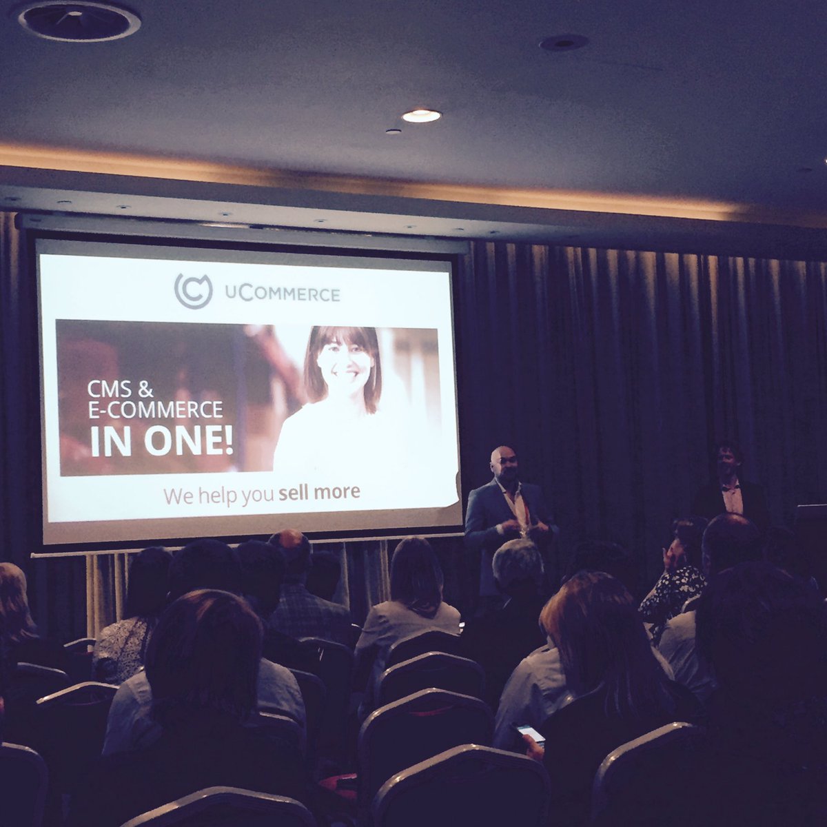 <a href="/publicvoid_dk/">Søren Spelling Lund</a> &amp; <a href="/iamrubenboer/">Ruben de Boer</a> on stage at #SitecoreSummit16 presenting <a href="/ucommerce/">Ucommerce</a> &amp; <a href="/Iamsterdam/">I amsterdam</a>! :)